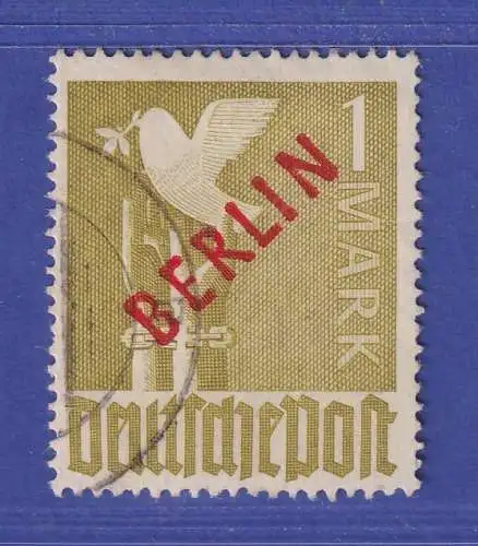 Berlin 1949 Rotaufdruck 1 Mark  Mi-Nr. 33 gestempelt