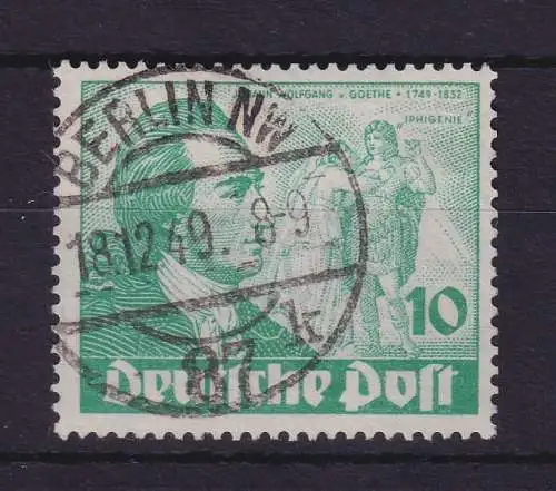 Berlin 1949 Goethejahr 10 Pfg  Mi-Nr. 61  O BERLIN NW