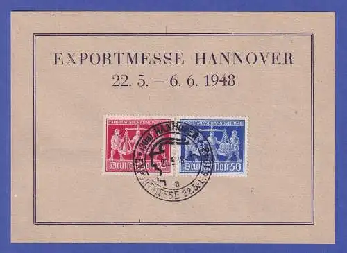 Alliierte Besetzung 1948 Exportmesse Hannover Mi.-Nr. 969-970 auf FDC mit So.-O