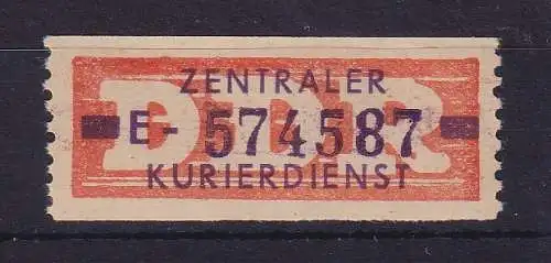 DDR 1958 Dienstmarke ZKD-Wertstreifen Mi.-Nr. 22 E (Leipzig) postfrisch **