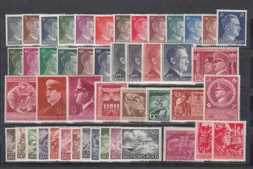 Dt.Reich 1940-45 Lot 47 Werte dabei 909-910 ** / MNH  M€ über 200,-