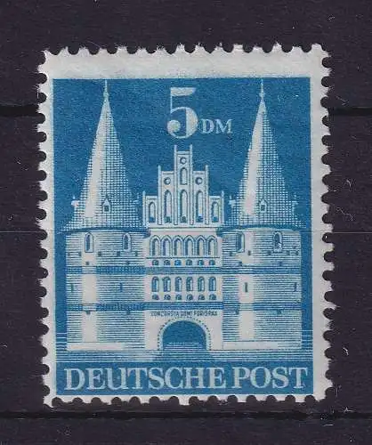 Bizone Bautenserie 1948 Holstentor 5 DM Mi.-Nr. 100 I Y B postfrisch **