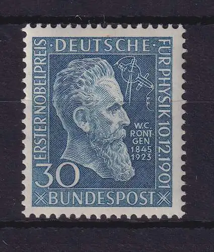 Bundesrepublik 1951 Wilhelm Conrad Röntgen Mi.-Nr. 147 postfrisch **