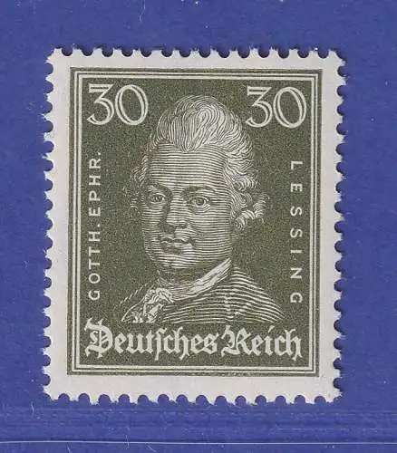 Dt. Reich 1926 Lessing 30 Pfg Mi.-Nr. 394 postfrisch ** gpr. SCHLEGEL BPP