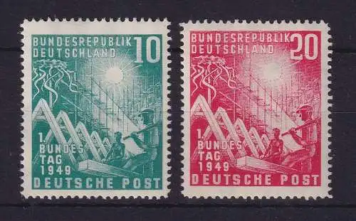 Bundesrepublik 1949 Erster Bundestag Mi.-Nr. 111-112 postfrisch **