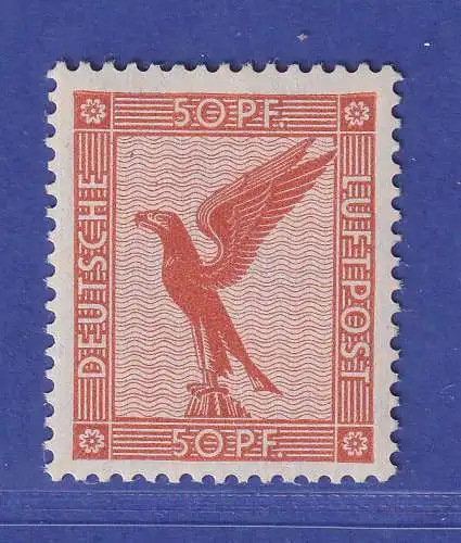 Dt. Reich 1926 Flugpostmarke Adler 50 Pfg  Mi.-Nr. 381 ** gpr. PESCHL BPP