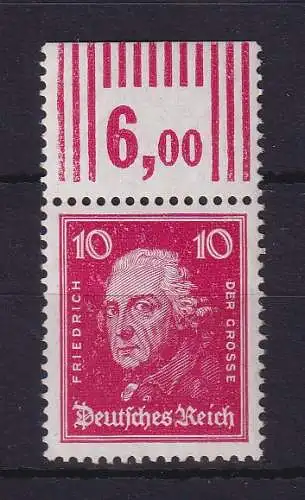 Dt. Reich 1926 Friedrich der Große 10 Pfg  Mi.-Nr. 390 WOR postfrisch ** 