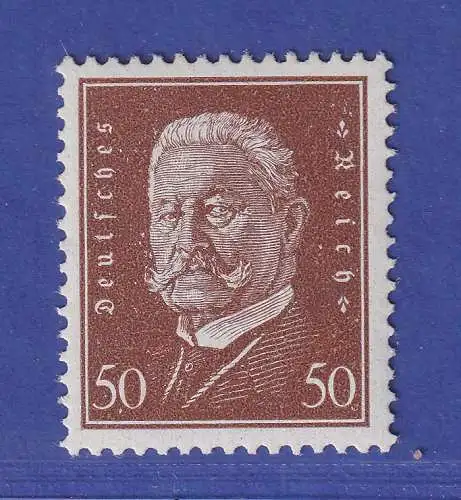 Dt. Reich 1928 Hindenburg 50 Pfg Mi.-Nr. 420 postfrisch ** gpr. SCHLEGEL BPP