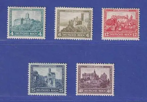 Dt. Reich 1930 Nothilfe Burgen  Mi.-Nr. 474-478 Satz kpl. postfrisch **