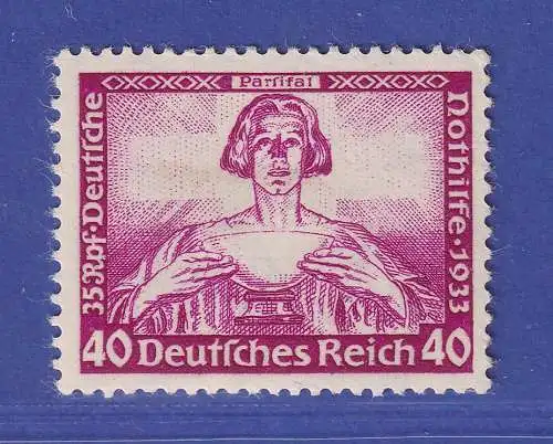 Dt. Reich 1933 Nothilfe Wagneropern Parsifal 40 Pfg Mi.-Nr. 507A ungebraucht *