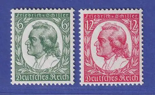 Dt. Reich 1934 Schiller Mi.-Nr. 554-555 postfrisch ** gpr. SCHLEGEL BPP