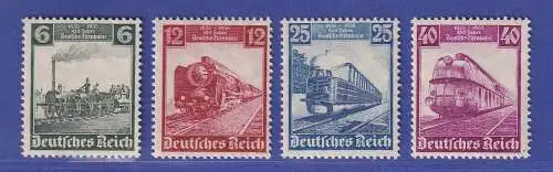 Dt. Reich 1935 Eisenbahn  Mi.-Nr. 580-583 postfrisch ** teils gpr. SCHLEGEL BPP