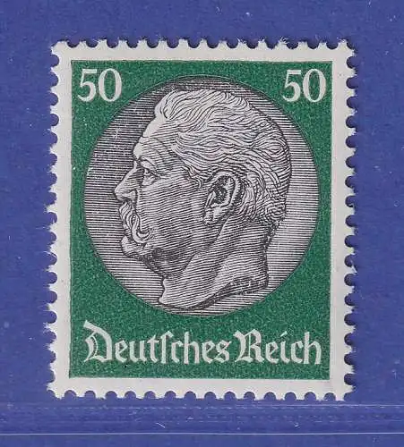 Dt. Reich 1933 Hindenburg 50 Pfg Mi.-Nr. 492 postfrisch ** gpr. SCHLEGEL BPP