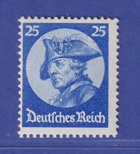 Dt. Reich 1933 Friedrich der Große 25 Pfg Mi.-Nr. 481 ** gpr. SCHLEGEL BPP