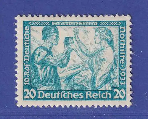 Dt. Reich 1933 Nothilfe Wagneropern Tristan 20 Pfg Mi.-Nr. 505A ungebraucht *