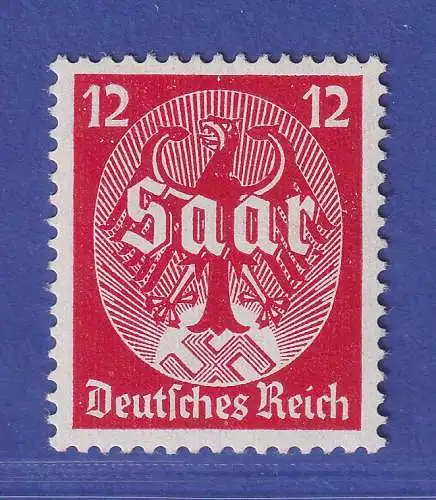 Dt. Reich 1934 Saarabstimmung 12 Pfg Mi.-Nr. 545 postfrisch ** gpr. SCHLEGEL BPP