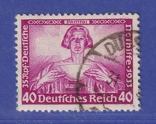 Dt. Reich 1933 Nothilfe Wagneropern Parsifal 40 Pfg Mi.-Nr. 507 gestempelt