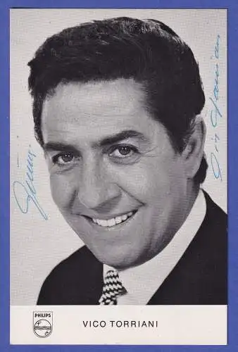 Vico Torriani Original-Autogramm 60er Jahre