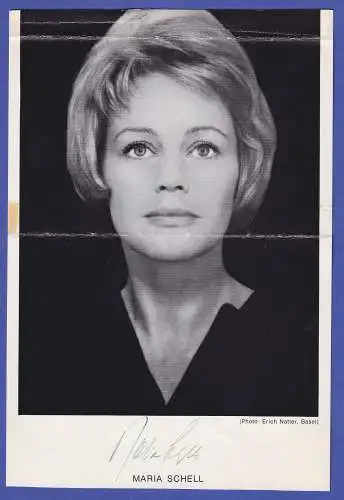 Maria Schell Original-Autogramm 60er Jahre