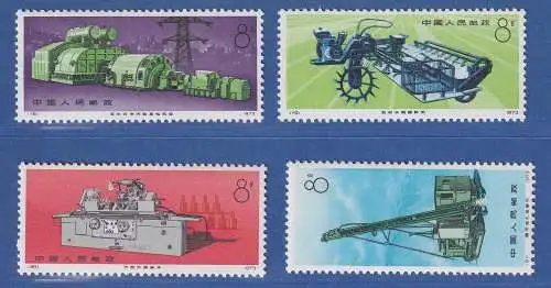 VR China 1974 Maschinenbau Mi.-Nr. 1221-1224 ** China N78-N81 Set MNH