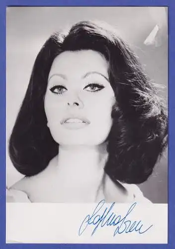 Sophia Loren Original-Autogramm 60er Jahre 