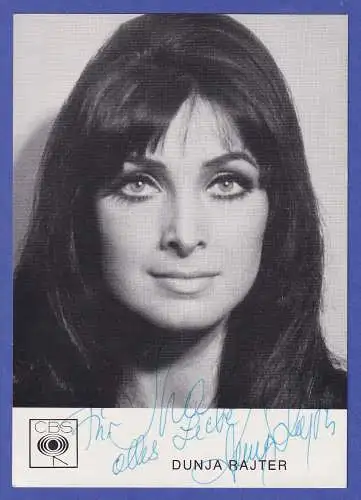 Dunja Rayter Original-Autogramm 60er Jahre