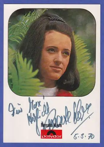 Renate Kern Original-Autogramm 1970