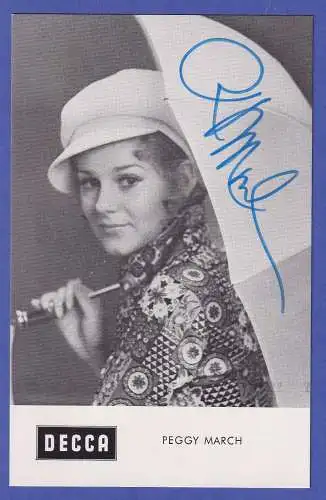 Peggy March Original-Autogramm 60er Jahre