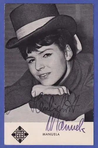 Manuela Original-Autogramm 1960er Jahre