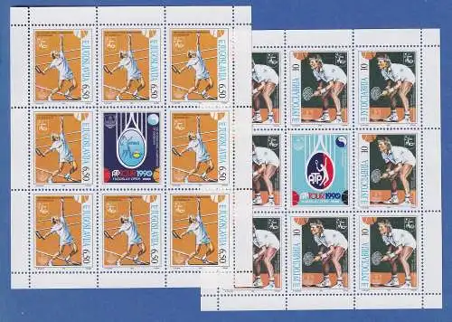 Jugoslawien 1990 Kleinbogen Mi.-Nr. 2419-2420 Tennis Turnier UMAG '90   **