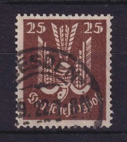 Dt. Reich 1922 Holztaube 25 Pfg. Mi.-Nr. 210 O DRESDEN gpr. INFLA Berlin