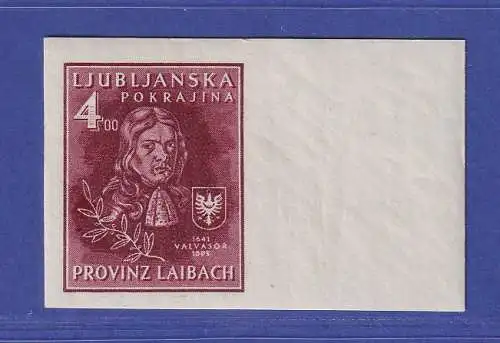 Dt. Besetzung 2.WK Laibach nicht ausgegebene Marke Mi.-Nr. V B **