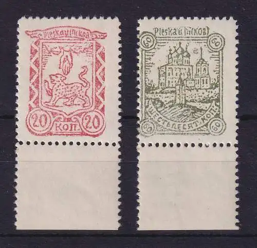 Dt. Besetzung 2.WK Russland Pleskau (Pskow) Mi.-Nr. 10-11x postfrisch **