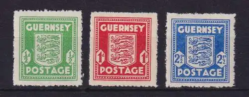 Dt. Besetzung 2.Weltkrieg Guernsey Mi.-Nr. 1-3 postfrisch  **