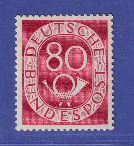 Bundesrepublik 1952 Posthorn 80 Pfg  Mi.-Nr. 137 ungebraucht * (entfalzt)