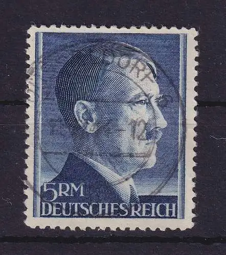 Dt. Reich 1942 Hitler 5 RM  Mi.-Nr. 802A gestempelt gpr. SCHLEGEL BPP