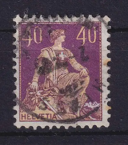 Schweiz 1908 Helvetia mit Schwert Mi.-Nr.101x gestempelt