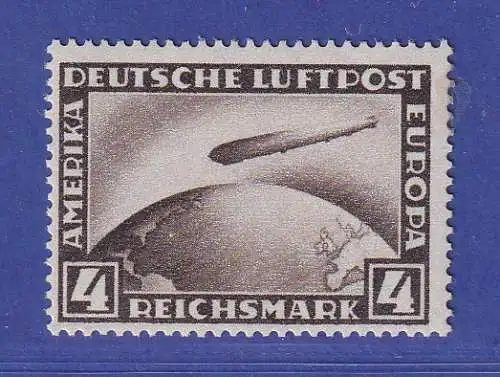 Dt. Reich 1928 Luftschiff 4 RM Mi.-Nr. 424 ungebraucht * gpr. PESCHL BPP