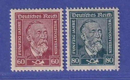 Dt. Reich 1924 Heinrich von Stephan Mi.-Nr. 362-363x ** gpr. PESCHL BPP