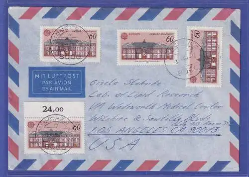 Bund 1990 Europa Mi.-Nr. 1461 als MEF auf Luftpostbrief O MÜNCHEN -> USA