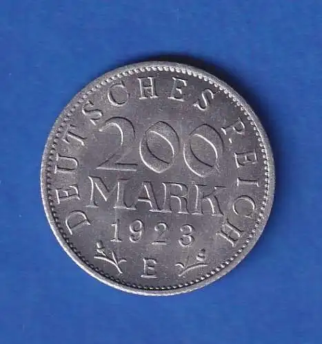 Dt. Reich Umlaufmünze 200 Mark 1923 E stg