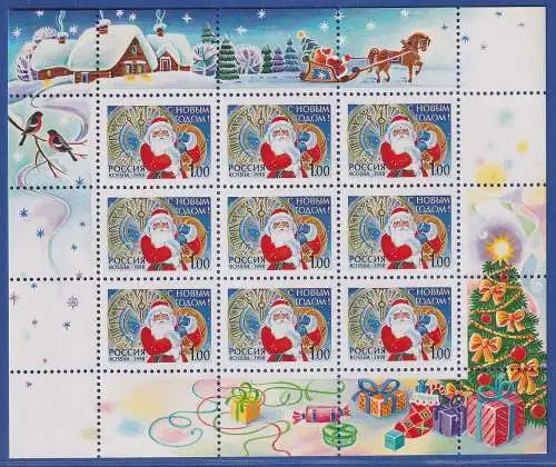 Russland 1998 Neujahr Mi.-Nr. 697 KLEINBOGEN postfrisch **