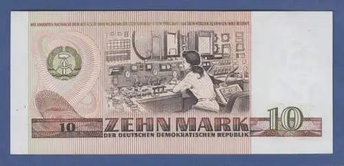 Banknote DDR 10 Mark Clara Zetkin bankfrisch / unzirkuliert !  