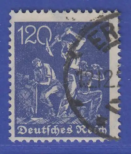 Dt. Reich 1922 Bergmann 120 Pf  Mi.-Nr. 188 echt O INFLA-gpr.mit FB Bechtold BPP