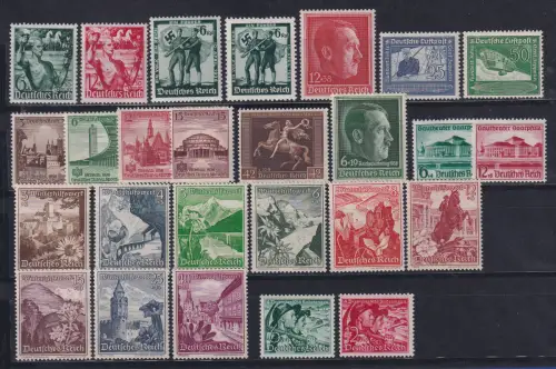 Deutsches Reich: alle Briefmarken des Jahrgangs 1938 komplett postfrisch ** 