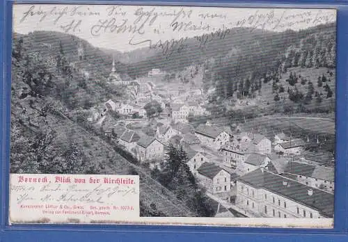 Alte AK Bayern Berneck Blick von der Kirchleite , gelaufen 1906