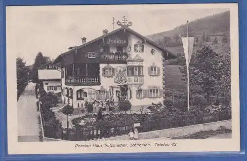 Alte AK Bayern Pension Haus Polzmacher, Schliersee , gelaufen 1925