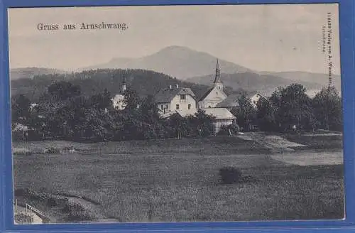 Alte AK Bayern  Gruss aus Arnschwang , gelaufen 1914