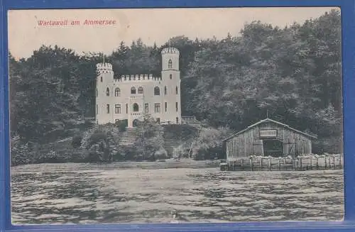 Alte AK Bayern Wartaweil am Ammersee , gelaufen 1908