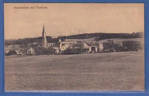 Alte AK Bayern Neukirchen bei Thalham , gelaufen 1920